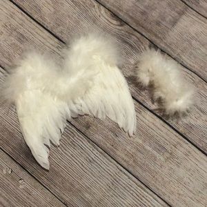 Set of infant prop wings with halo.